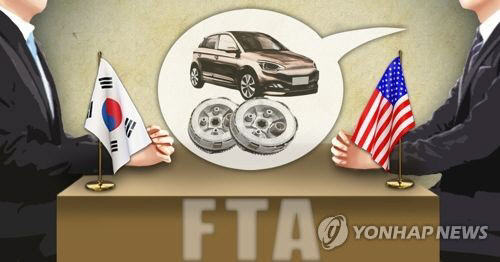 미국 한미 FTA '제1 타깃', 자동차와 자동차 부품 (PG)